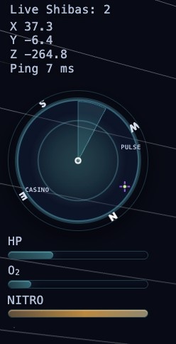 Radar panel and awareness indicators in-game.